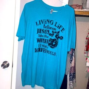 Jesus take the wheel & I wish a heifer would T-shirt. Size XL women’s
